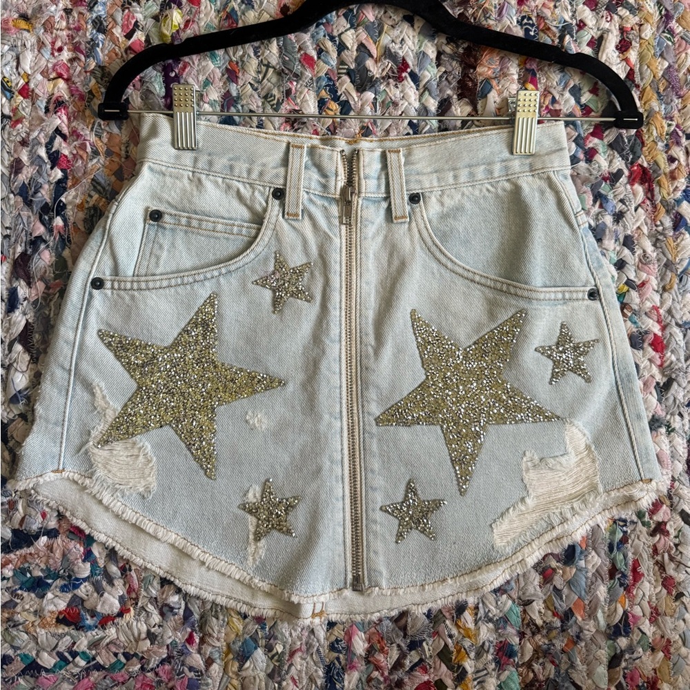 Carmar Star Denim Skirt